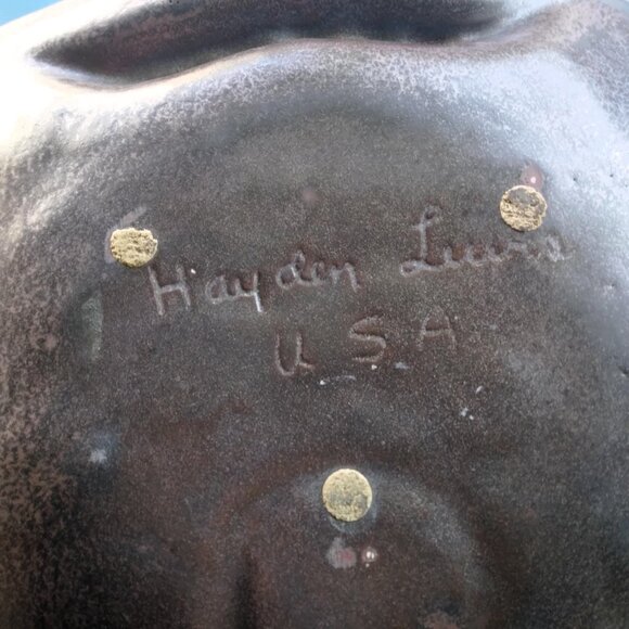 Vintage MCM Hayden Lewis Steampunky Coins & Keys Large Ashtray/Catchall dish - Picture 11 of 12